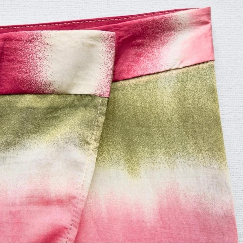 ZARA TIE DYE MULTICOLORED WRAP PANTS - Picture 4 of 6